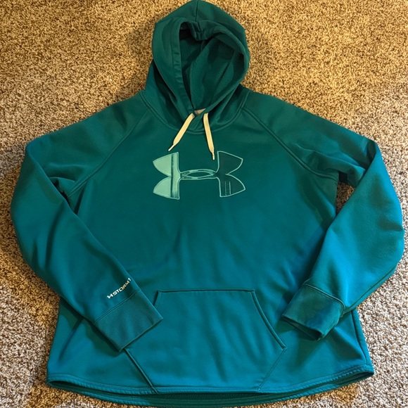 Under Armour Aqua Hoodie with Logo - Picture 1 of 2